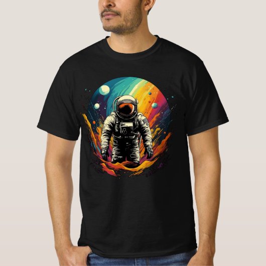 Astronaut ArtColor 01 T-shirt (Voorkant)