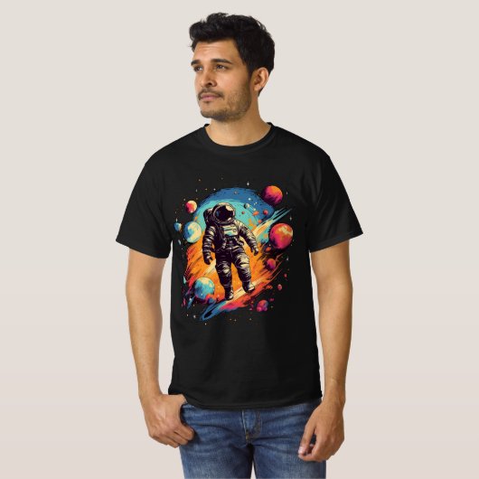 Astronaut ArtColor 02 T-shirt (Voorkant volledig)