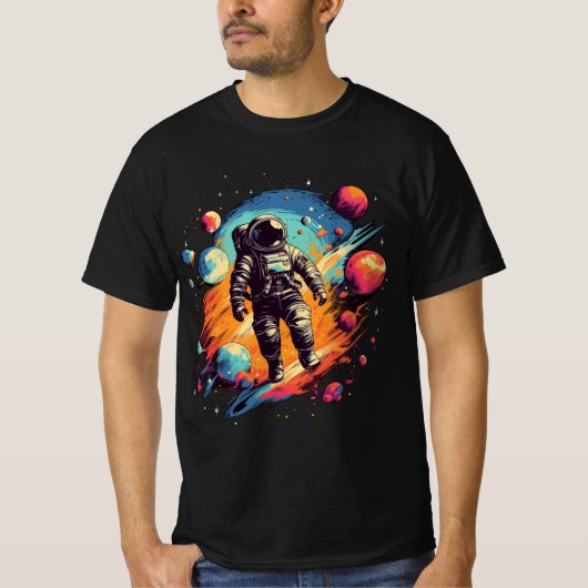 Astronaut ArtColor 02 T-shirt (Voorkant)