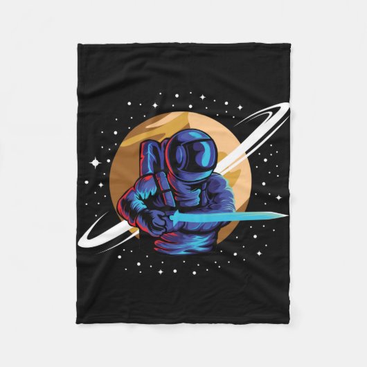 Astronaut Astro Knight Fleece Deken (Voorkant)