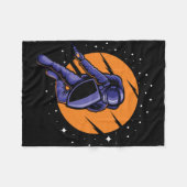 Astronaut Astro Oorlog Fleece Deken (Voorkant (Horizontaal))