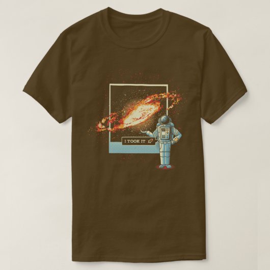 Astronaut Astrofotografie van het heelal door Tob T-shirt (Design voorkant)