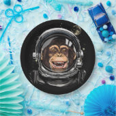 Astronaut Astronaut Wilde dierentuin Papieren Bordje (Feest)