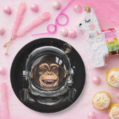 Astronaut Astronaut Wilde dierentuin Papieren Bordje (Feest)