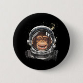 Astronaut Astronaut Wilde dierentuin Ronde Button 5,7 Cm (Voorkant)