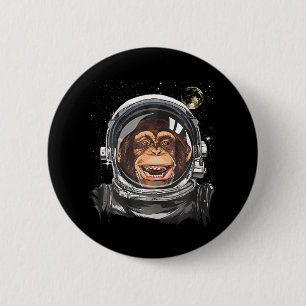 Astronaut Astronaut Wilde dierentuin Ronde Button 5,7 Cm
