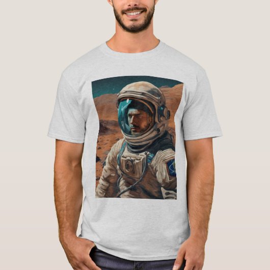 Astronaut auf dem Mars T-shirt (Voorkant)