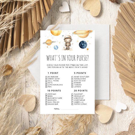 Astronaut Auter Space Wat zit er in je tas spel