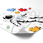 Astronaut Autisme Bewustzijn Puzzel Poster (Hoek)