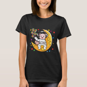Astronaut Axolotl Bylloon Autism Awareness Space A T-shirt