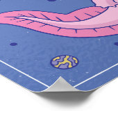 Astronaut Axolotls Poster (Hoek)