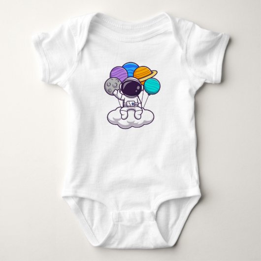 Astronaut baby ballonnen! romper (Voorkant)