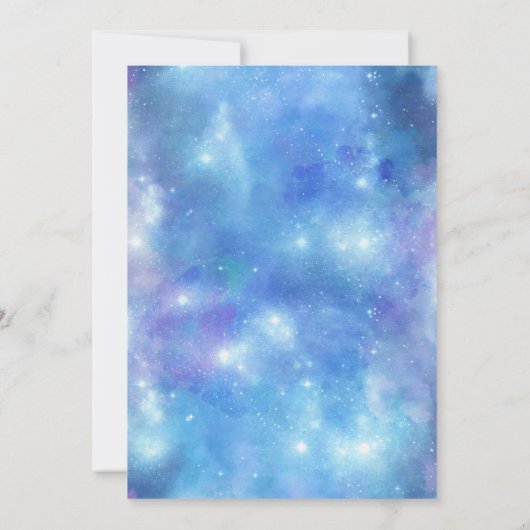 Astronaut Baby Boy 1st Birthday Kaart (Achterkant)