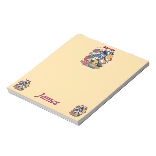 Astronaut Back-to-School "Future Genius in Orbit"  Notitieblok (Linkerzijde)