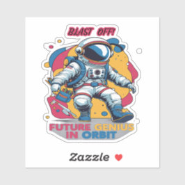 Astronaut Back-to-School "Toekomstige Genie in een Sticker