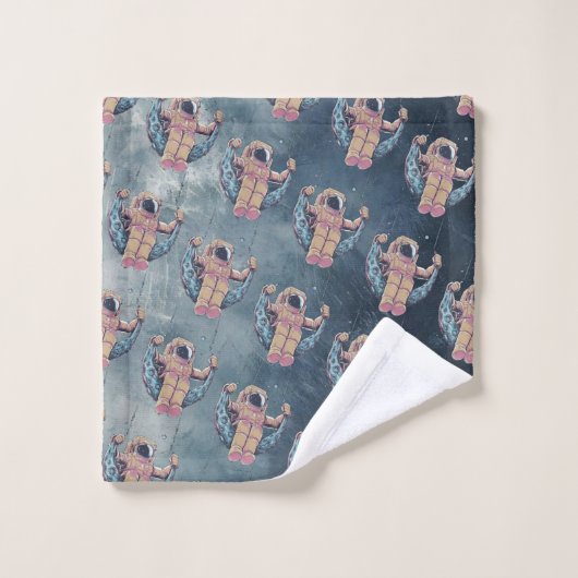 Astronaut Bad Handdoek (Wasdoekje)