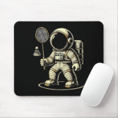 Astronaut Badminton Player Shuttle 2 Muismat (Met muis)