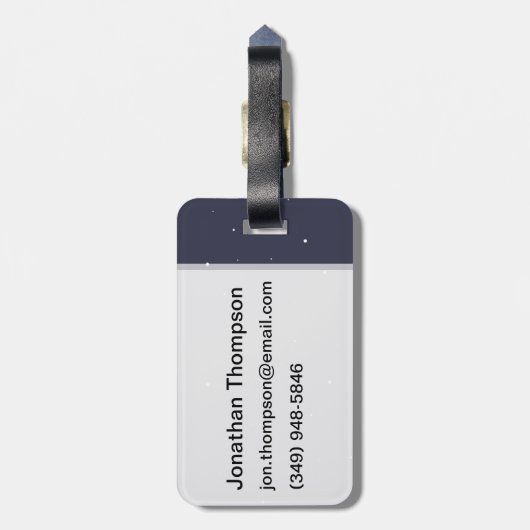 Astronaut Bagagelabel (Achterkant verticaal)