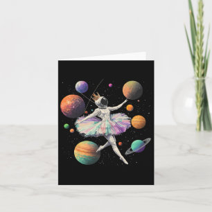 Astronaut Ballerina danst in de Kinder ruimteplane Kaart