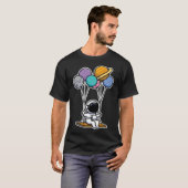 Astronaut Ballons Planet Swing T-shirt (Voorkant volledig)