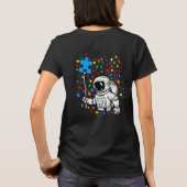 Astronaut Balloon Autism Space Kinder Boy T-shirt (Achterkant)