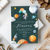 Astronaut Balloon Planets 1st Trip Around the Sun Kaart