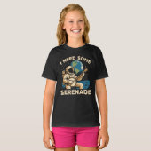 Astronaut Banjo Serenade Kosmisch geluid T-shirt (Voorkant volledig)