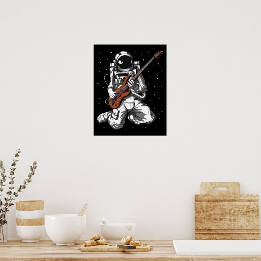astronaut-basgitarist poster (Keuken)