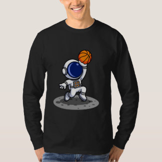 Astronaut Basketball Adventure T-shirt