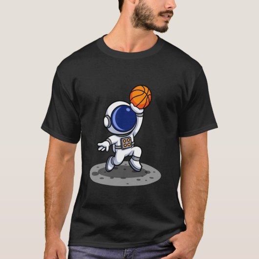 Astronaut Basketball Adventure T-shirt (Voorkant)