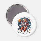 Astronaut Beagle � Ruimte Verkenner Hond Magneet (Voorkant / Achterkant)