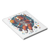 Astronaut Beagle � Ruimte Verkenner Hond Notitieblok (Schuin)