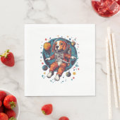 Astronaut Beagle - Ruimteverkenner hond Servet (Insitu)