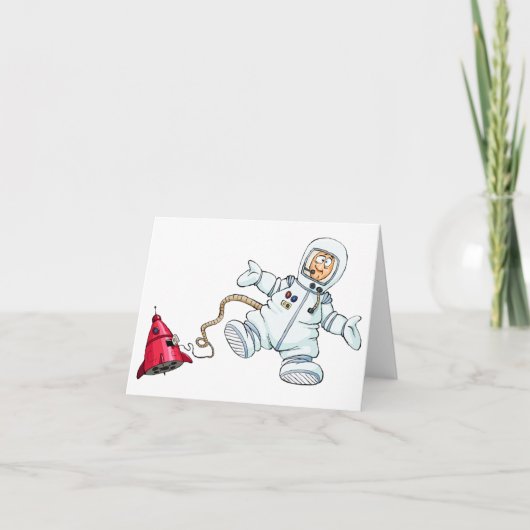 astronaut bedankkaart (Voorkant)