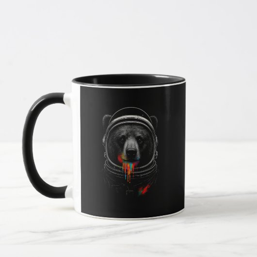Astronaut Beer met Neonverf Cosmic Dier Mok (Links)