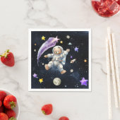 Astronaut Beer Napkins| partij met een ruimtethema Servet (Insitu)