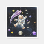 Astronaut Beer Napkins| partij met een ruimtethema Servet (Voorkant)