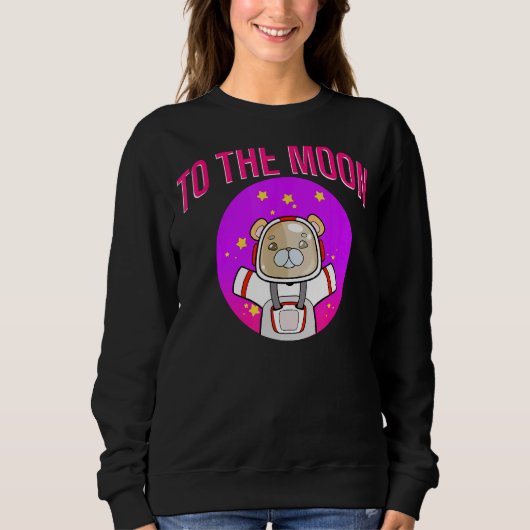 Astronaut Beer op de motorcrypto Trui (Voorkant)