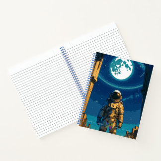 Astronaut Beneath the Celestial Gate Premium Notitieboek
