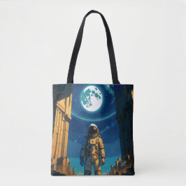 Astronaut Beneath the Celestial Gate Tote Bag