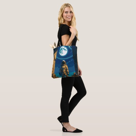 Astronaut Beneath the Celestial Gate Tote Bag (Op model)