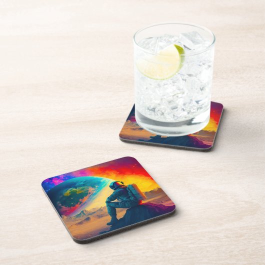 astronaut bier onderzetter (Rechterzijde)