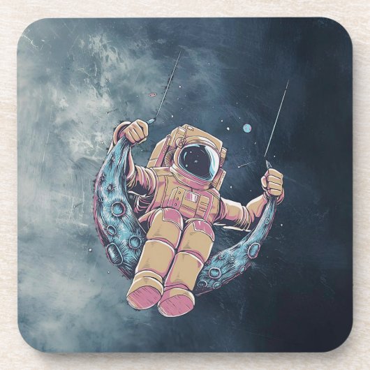 Astronaut Bier Onderzetter (Voorkant)