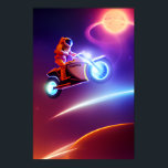 Astronaut Biker Poster - Shoot voor Moon Pop Art<br><div class="desc">sci-fi ontmoet rebellengeest in dit kosmische biker-poster! ✔ 3 retro kleurenschema's (kies 60s/80s/neon) ✔ licentie bord (voeg jouw naam toe) ✔ Premium glanzend papier (kleuren pop!) ✔ meerdere maten (12x18", 24x36" en meer) Perfect Voor: · Man grotten 🏍️ · NASA nerds 🚀 · Gift voor motorliefhebbers 🎁 Galactische Deal voor...</div>