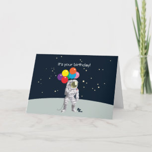 Astronaut Birthday Card Kaart