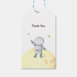 Astronaut Birthday Dank u Label Cadeaulabel
