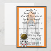 Astronaut Birthday Kaart (Voorkant / Achterkant)