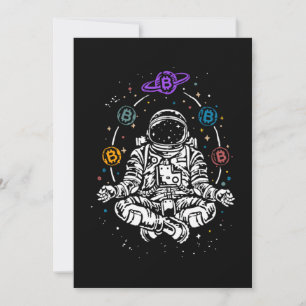Astronaut Bitcoin Crypto Space BTC Cryptocurrency Kaart