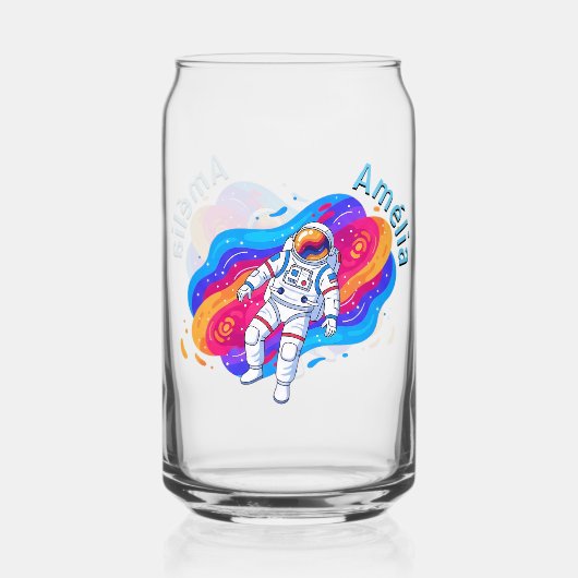 Astronaut Blikvorm Glas (Achterkant)