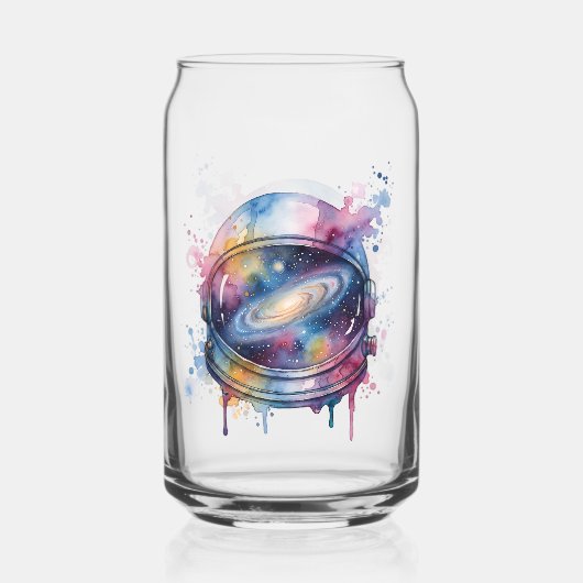 Astronaut Blikvorm Glas (Voorkant)